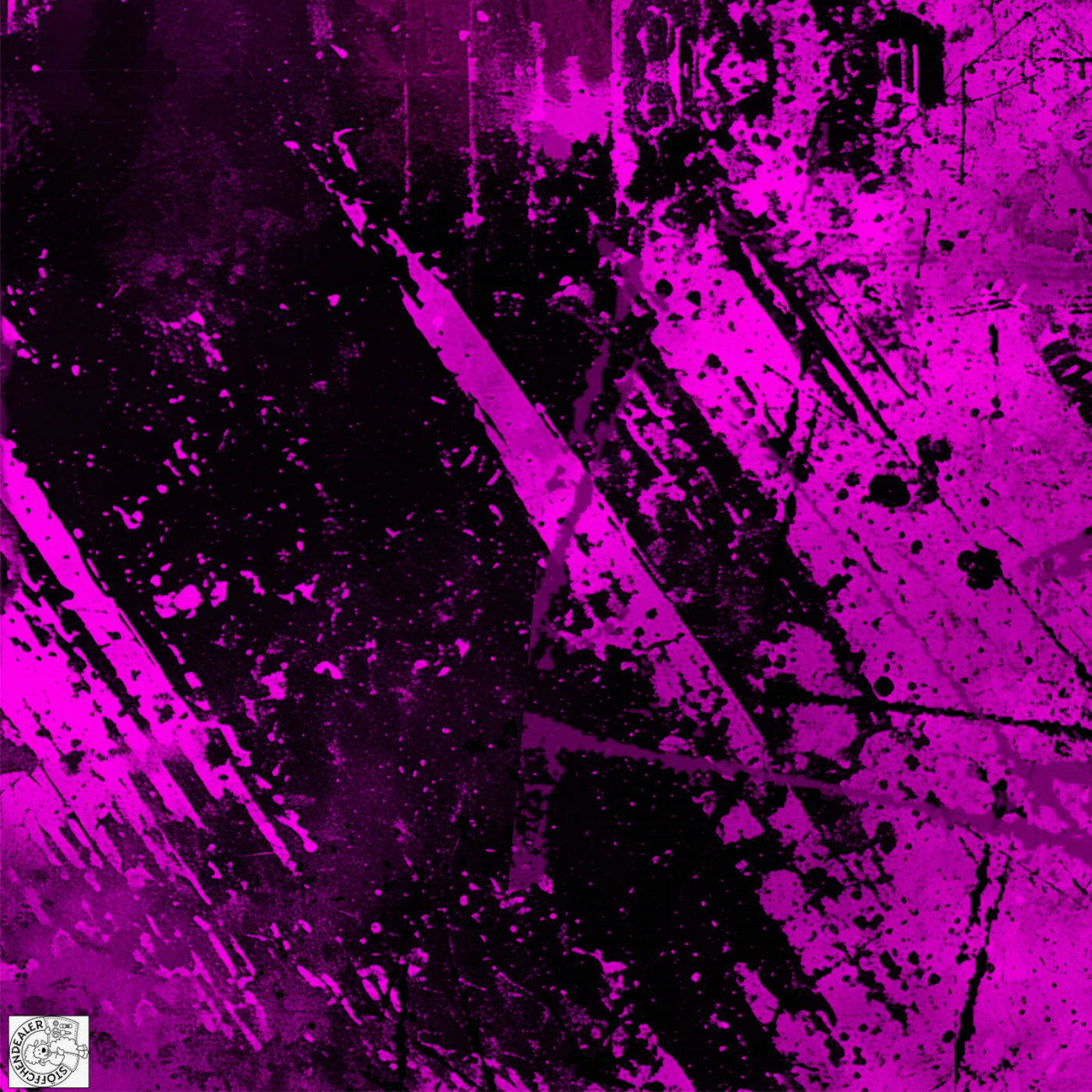 Bündchenstoff | Grunge pink-schwarz